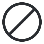 Slash SVG Icon